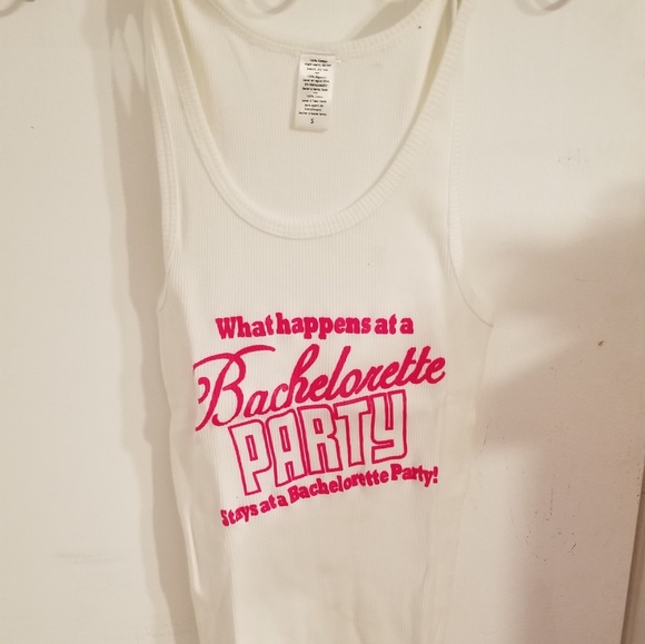 What Happens At A Bachelorette PARTY White Tank - Picture 2 of 2